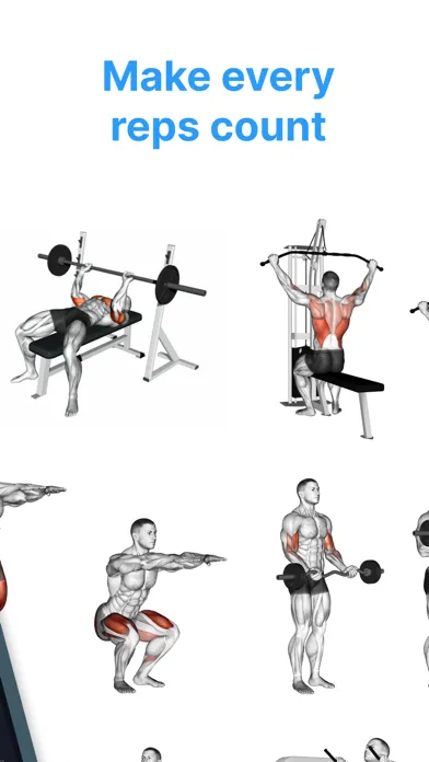 Captures d'écran de Gymsquad: Workout Planner
