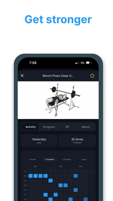 Captures d'écran de Gymsquad: Workout Planner
