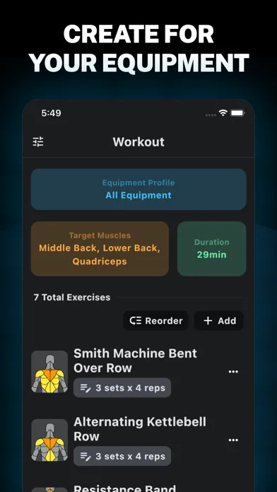 Ảnh chụp màn hình của GymStreak: Workout & Nutrition
