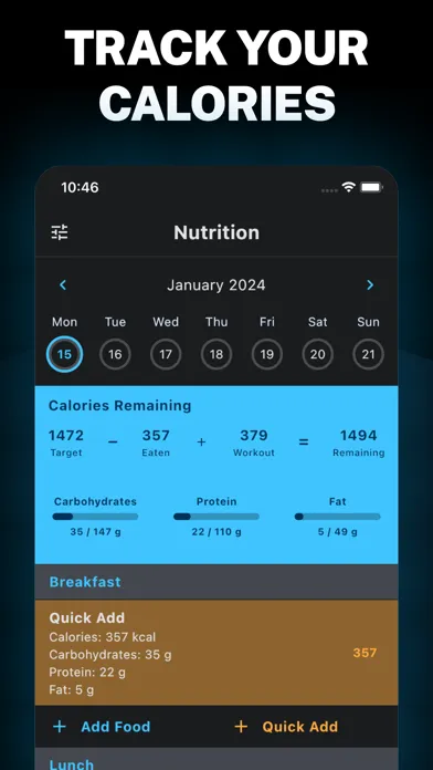 Ảnh chụp màn hình của GymStreak: Workout & Nutrition