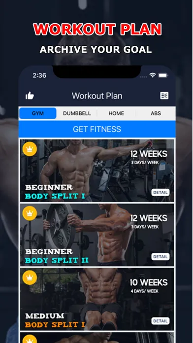 Fitness Coach: Fitness Planner Screenshots