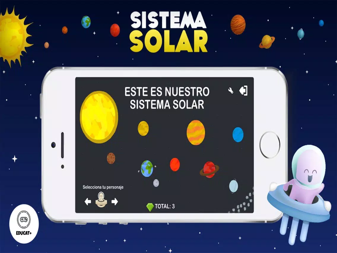 Aprende Sistema Solar - Nombre, Planeta, Educación iPad 应用截图