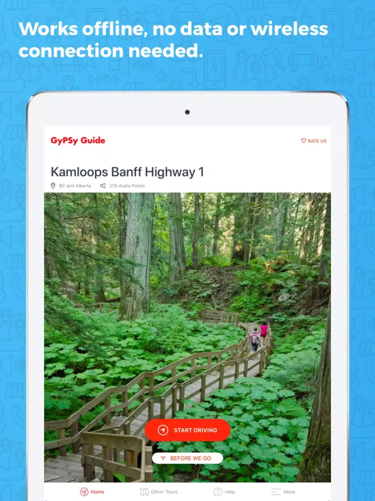 Kamloops Banff GyPSy Guide iPad Screenshots