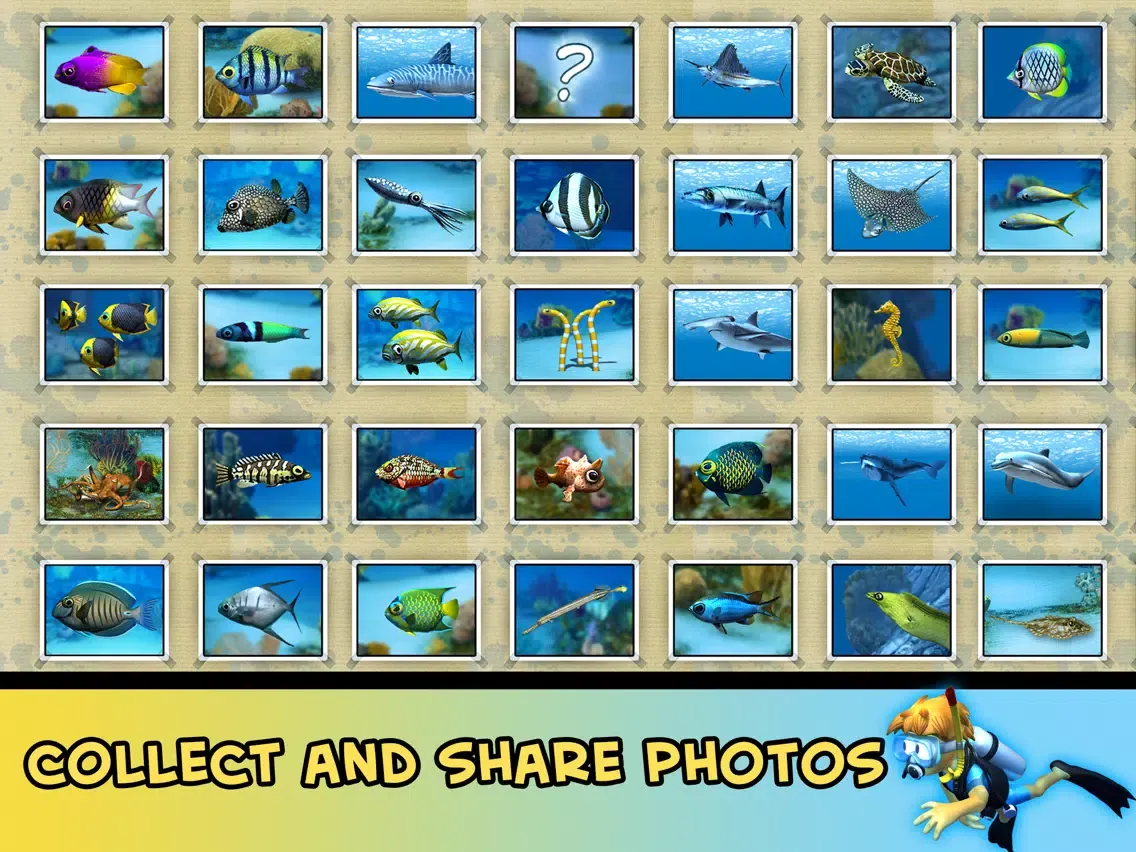 DiveMaster - Guide scuba divers in the best underwater deep sea diving adventure game, collect and share photos about ocean animals iPad  Screenshots