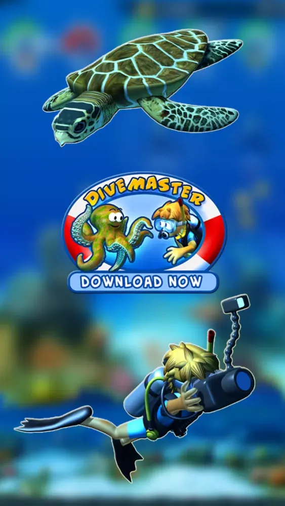 DiveMaster - Guide scuba divers in the best underwater deep sea diving adventure game, collect and share photos about ocean animals Screenshots