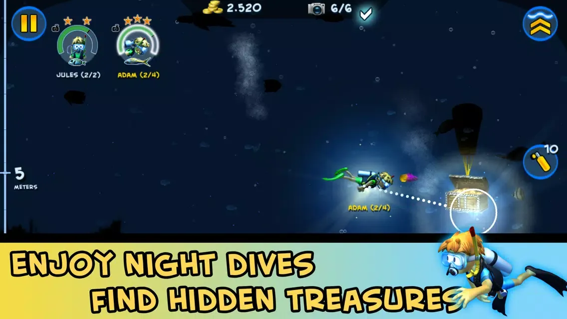 DiveMaster - Guide scuba divers in the best underwater deep sea diving adventure game, collect and share photos about ocean animals Screenshots