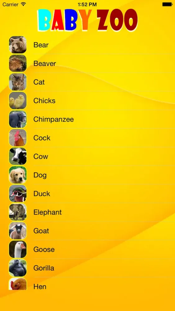 Baby Zoo - Animal Sounds And Pictures स्क्रीनशॉट