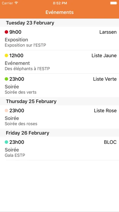 Zrzuty ekranu BVA App