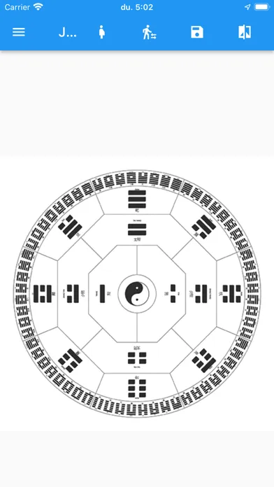 Tangkapan skrin JiKing Hexagram generator