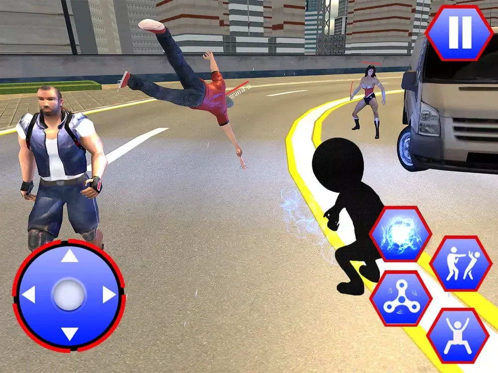 Скриншоты Spider Stickman Crime City 3D iPad 