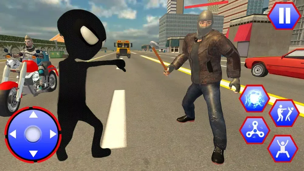 Скриншоты Spider Stickman Crime City 3D