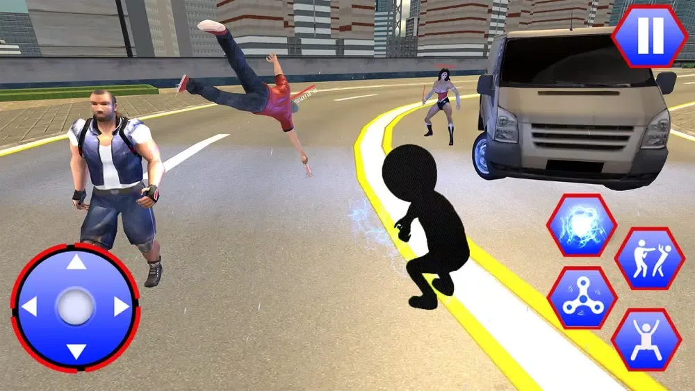 Скриншоты Spider Stickman Crime City 3D