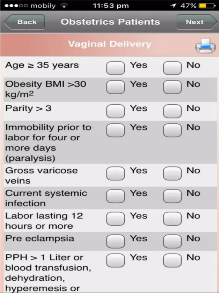 Thrombosis Consult iPad  Screenshots