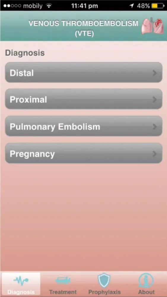 Thrombosis Consult Screenshots