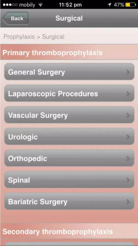 Thrombosis Consult Screenshots