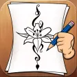 Learning To Draw Flower Tattoo Designs