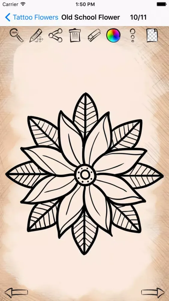 Learning To Draw Flower Tattoo Designs स्क्रीनशॉट