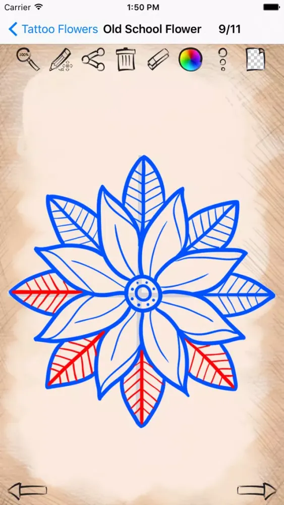 Learning To Draw Flower Tattoo Designs स्क्रीनशॉट
