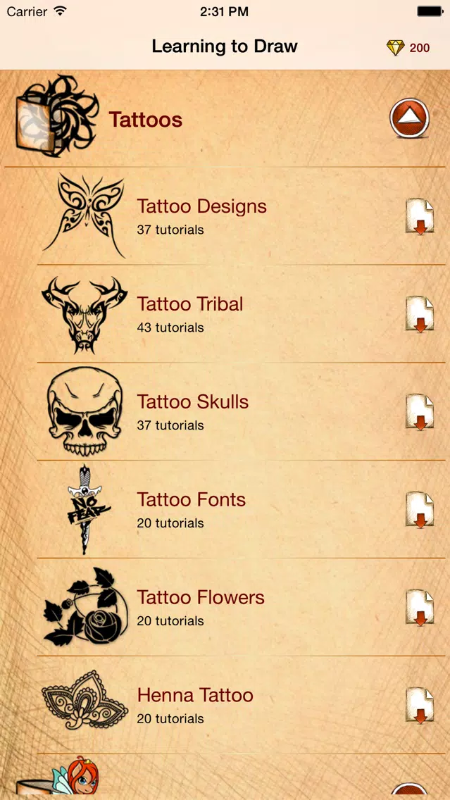Tangkapan skrin Learning To Draw Tattoo and Mehndi