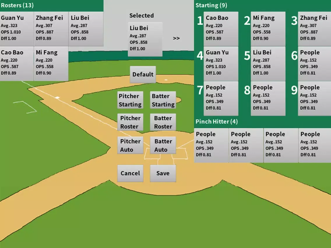 Capturas de pantalla de 三国棒球 Kingdoms Baseball iPad 