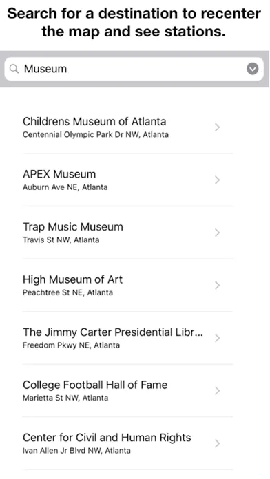 Captures d'écran de Bike Stations Atlanta