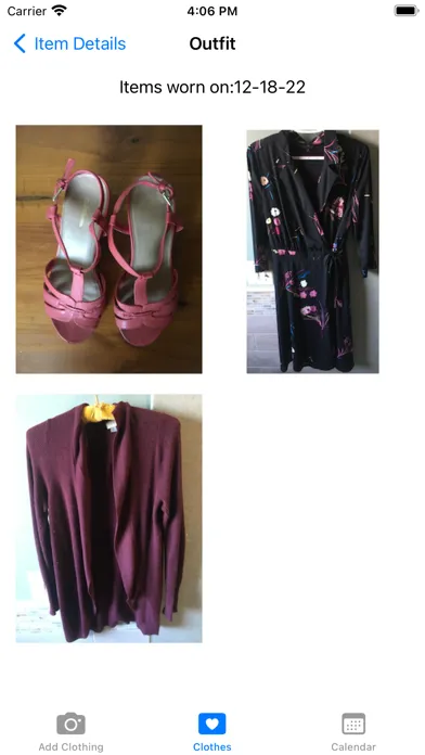 Outfit Logbook Ekran Görüntüleri