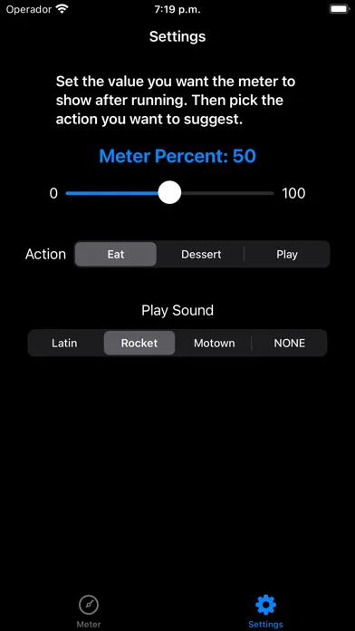 ภาพหน้าจอของ Picky Eater Meter