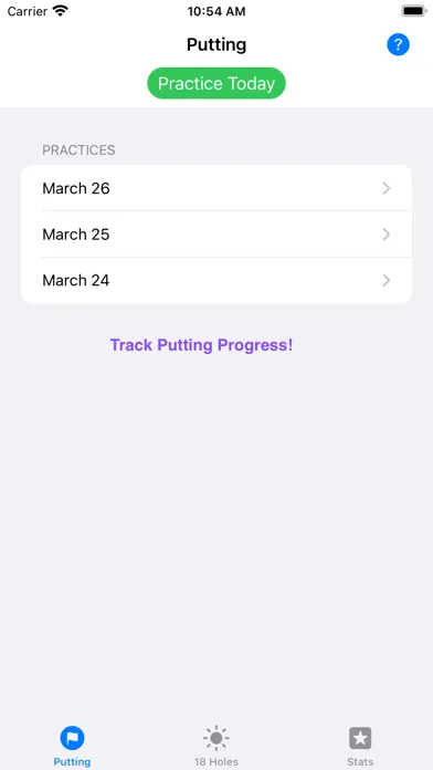 Putting Performance स्क्रीनशॉट