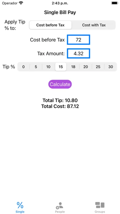 Bill Divvy - Tip & Total Screenshots