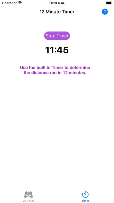 Screenshot di VO2 Max Estimator