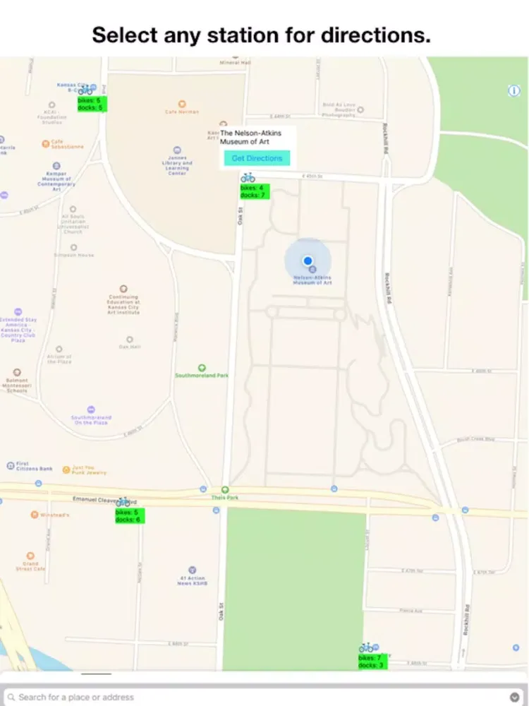 Bike Stations Kansas City iPad  سکرین شاٹس