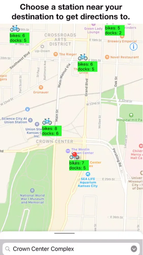 Bike Stations Kansas City سکرین شاٹس