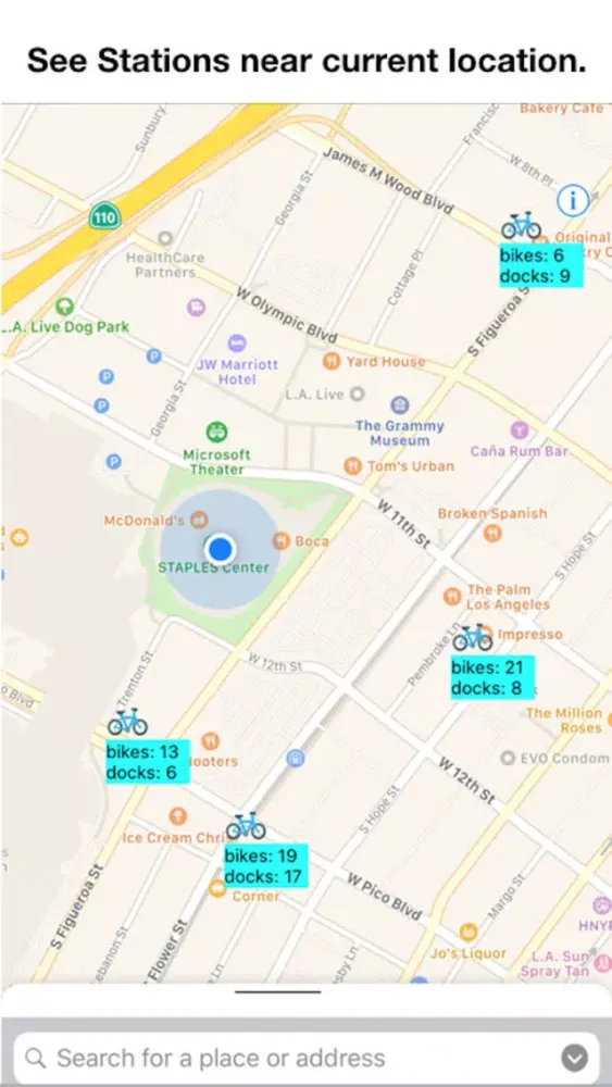 Bike Stations LA سکرین شاٹس