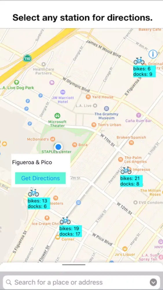 Bike Stations LA سکرین شاٹس