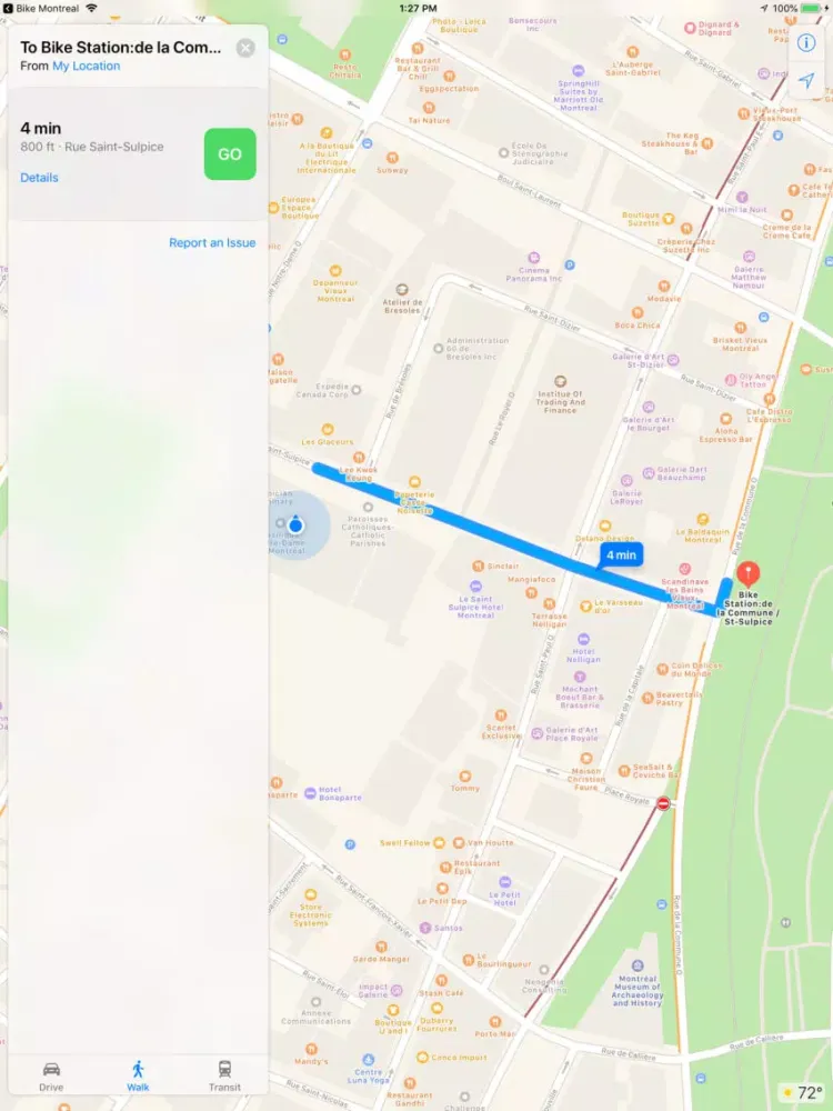 Zrzuty ekranu Bike Stations Montreal iPad 