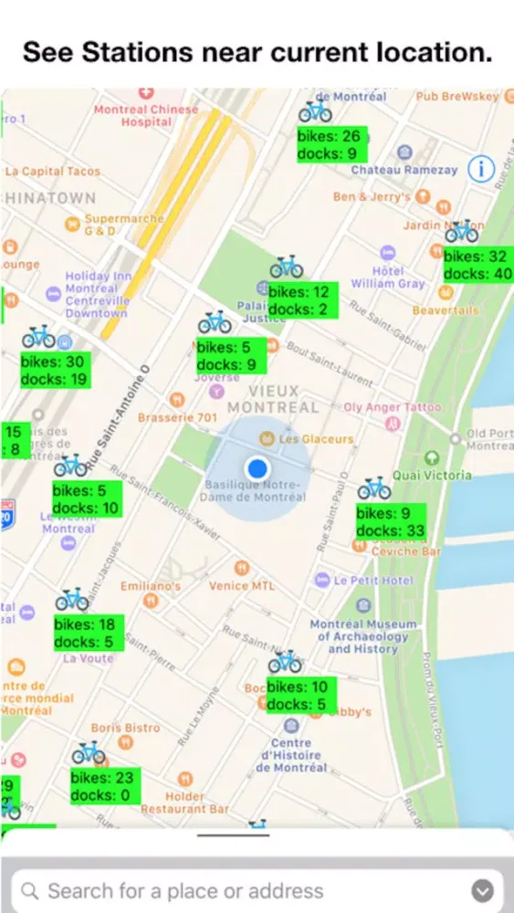Zrzuty ekranu Bike Stations Montreal