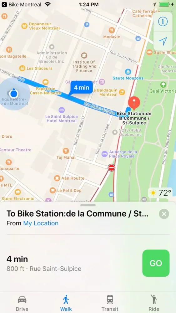 Zrzuty ekranu Bike Stations Montreal