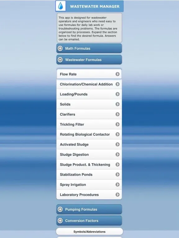تصاویر Wastewater Manager iPad 