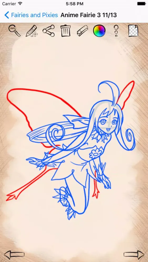 Tangkapan layar Drawing Fantasy Fairies