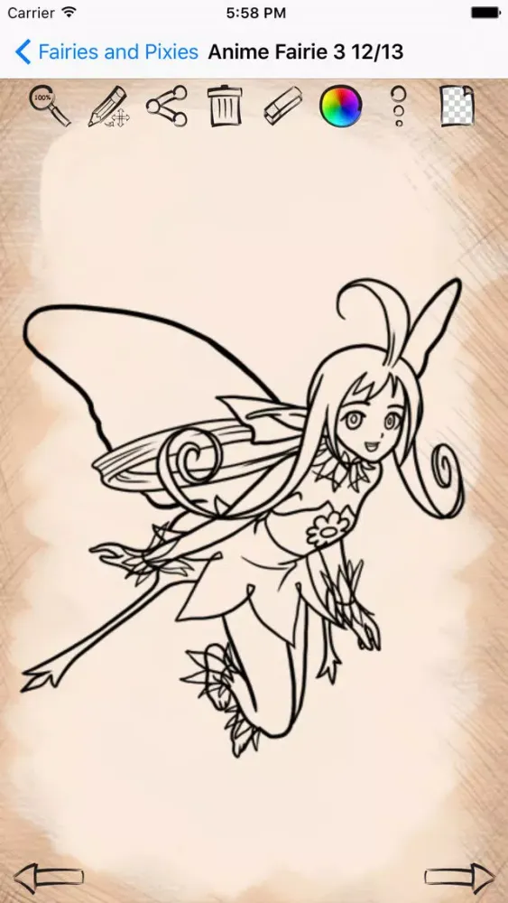 Tangkapan layar Drawing Fantasy Fairies