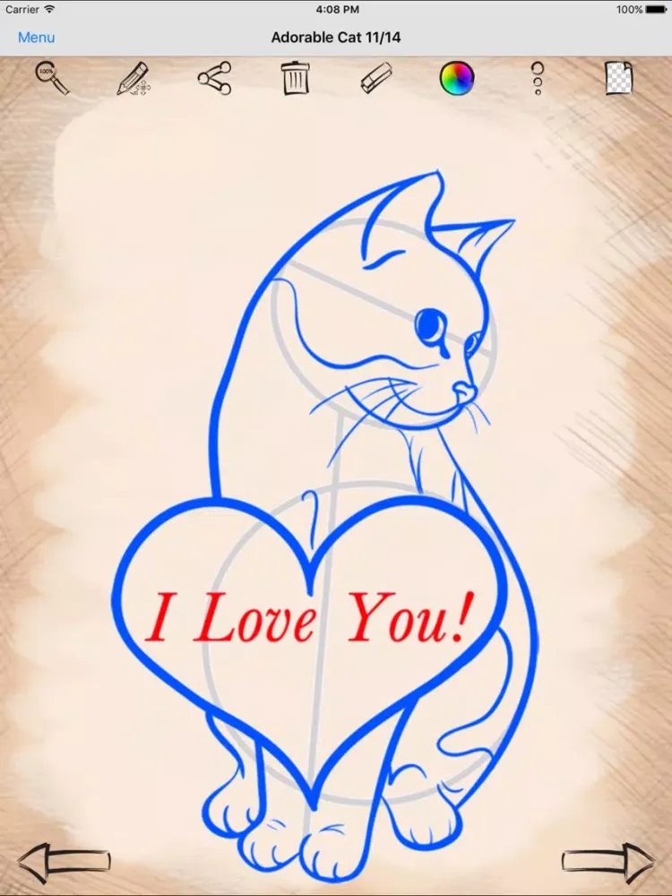 Screenshot di Drawing Lovely Valentines iPad 