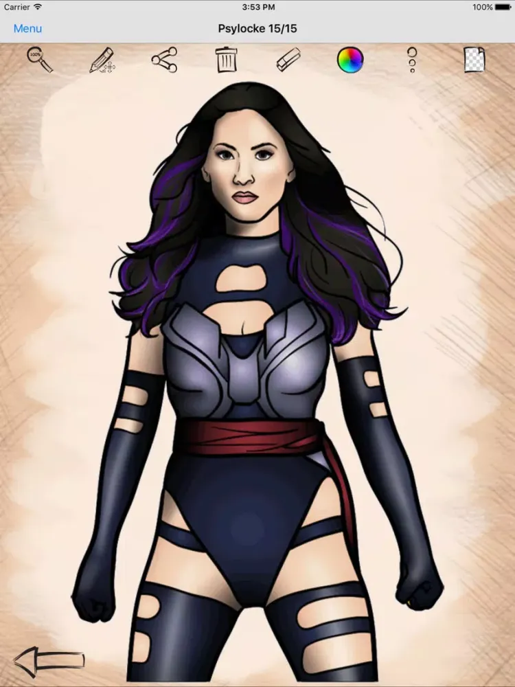 Capturas de tela do Drawing for X-Men iPad 