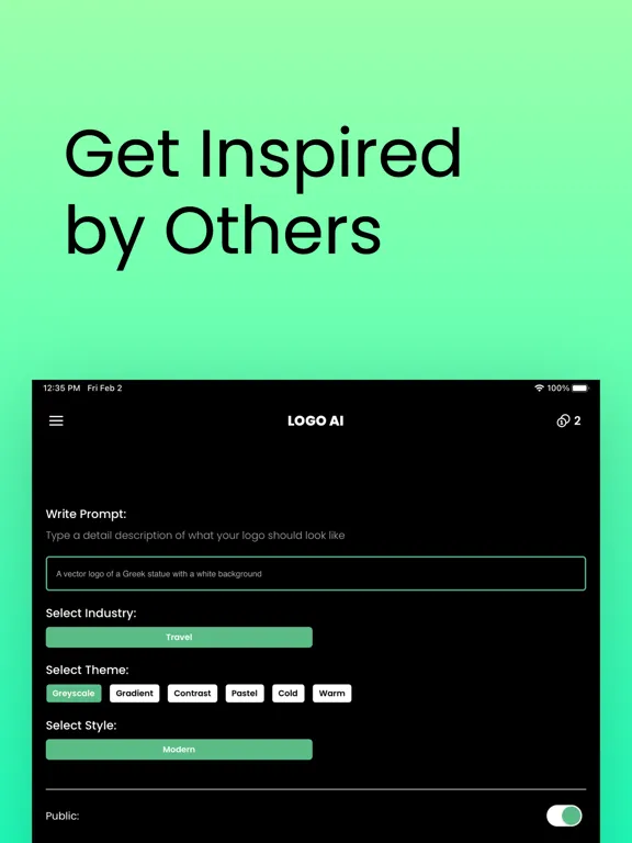 Zrzuty ekranu AI Logo Maker - Create Logos iPad 