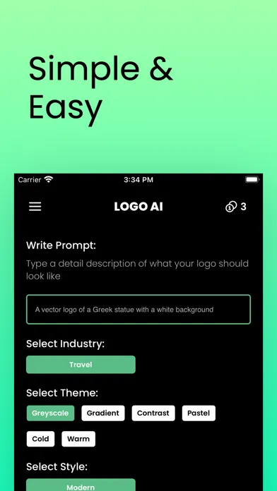 Zrzuty ekranu AI Logo Maker - Create Logos