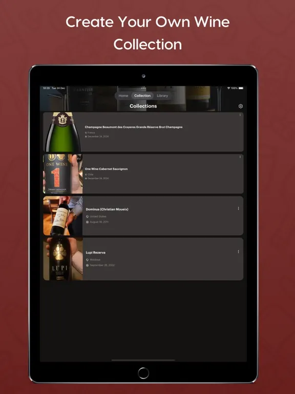 ภาพหน้าจอของ AI Wine Scanner Wine Rating iPad 