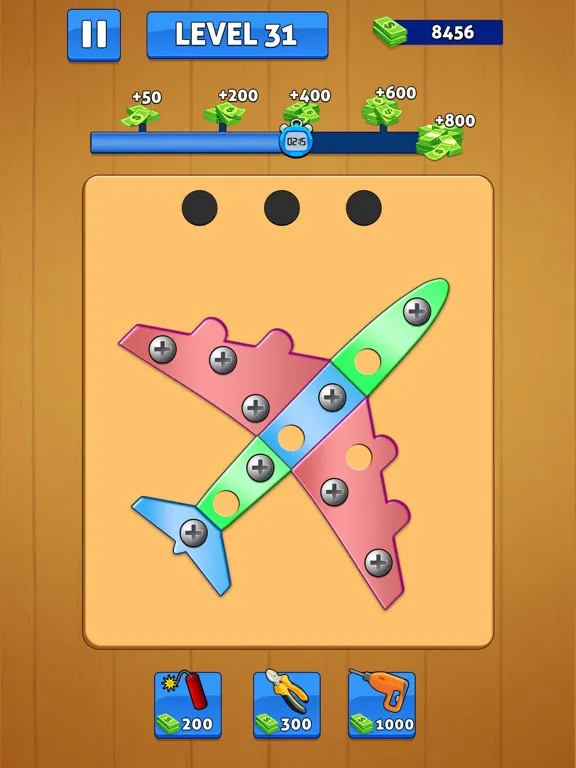 Screw Pin Nuts and Bolts Games iPad  سکرین شاٹس