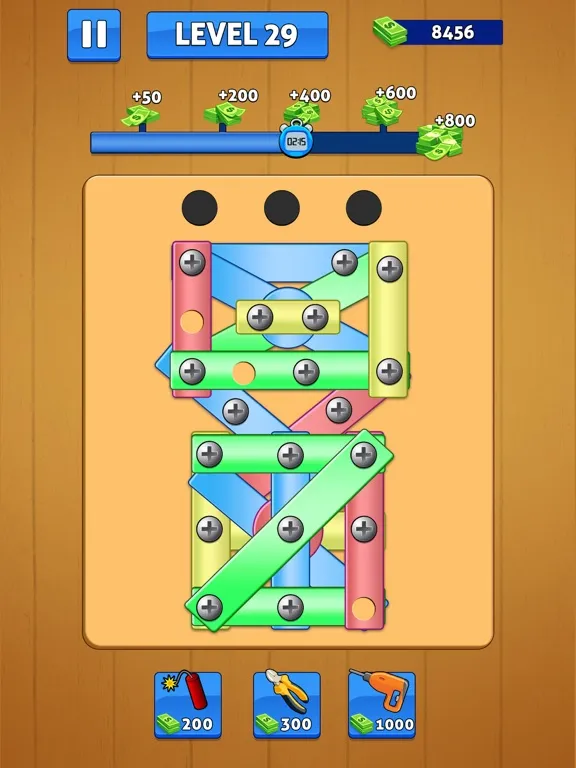 Screw Pin Nuts and Bolts Games iPad  سکرین شاٹس