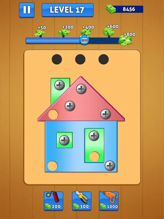 Screw Pin Nuts and Bolts Games iPad  سکرین شاٹس