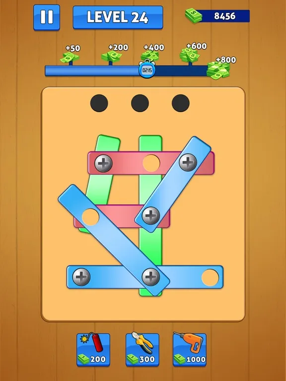 Screw Pin Nuts and Bolts Games iPad  سکرین شاٹس