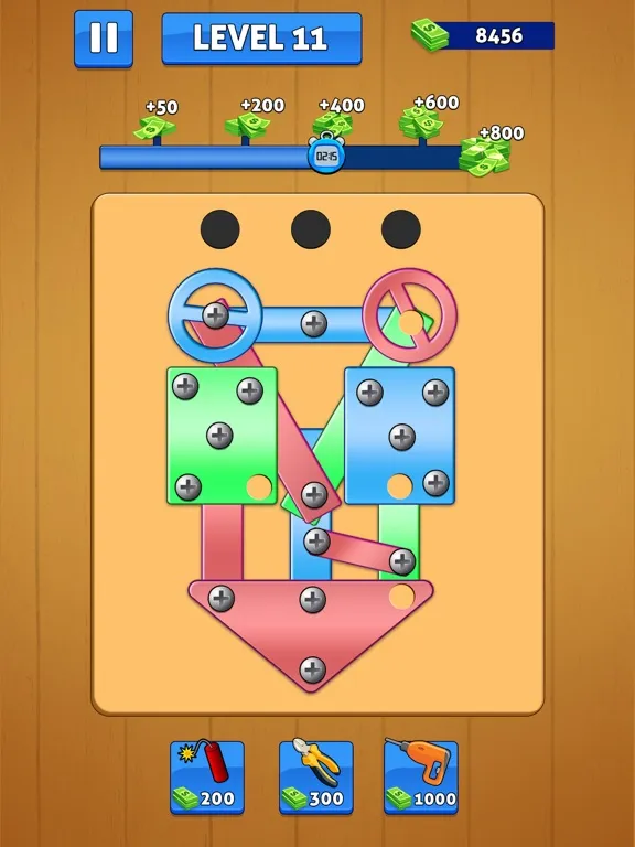Screw Pin Nuts and Bolts Games iPad  سکرین شاٹس